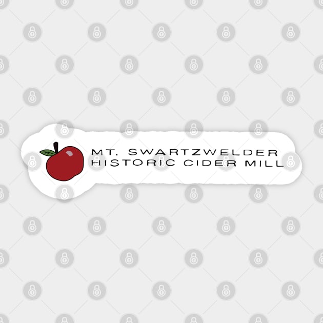 Mt. Swartzwelder Historical Cider Mill Logo Sticker by saintpetty